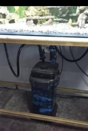 Fish Tank 4ft with stand, canopy, 3 filters and other accessories including Mala