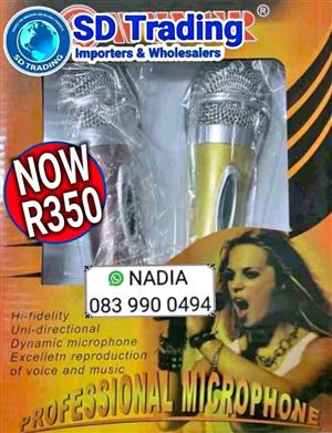 Dynamic Professional Microphone 2-Piece Set