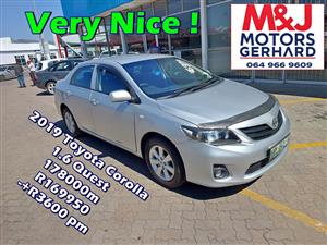 2019 Toyota  Corolla 1.6 quest