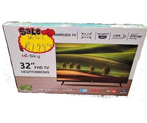 32" Frameless Smart Android HD LED TV ,  New with warranty and FREE DELIVERY