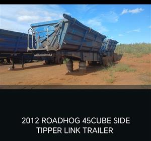 2012 Roadhog 45 cube side tipper trailer link