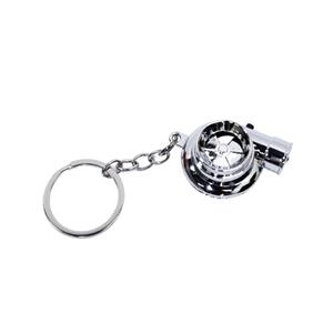 Turbocharger Keyring with LED Light & Turbo Sound Effect (Chrome)