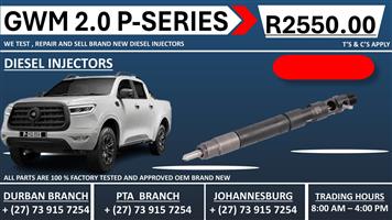 GWM 2.0L P-Series Diesel Injectors 