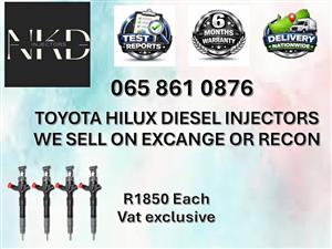 TOYOTA HILUX DIESEL INJECTORS WE SELL ON EXCHANGE OR RECON KATLEHONG