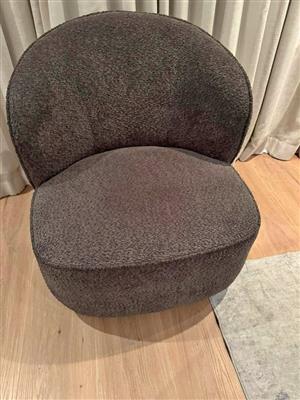 Charcoal swivel chair  Excellent condition  Collection in Seapoint.