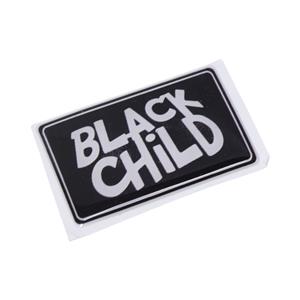 Black Child 3D Gel Dome Sticker