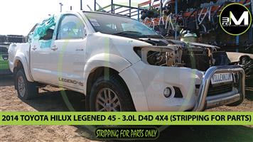 2014 TOYOTA HILUX 3.0 D-4D LEGEND 45 4x4 MANUAL D/CAB (STRIPPING FOR PARTS)