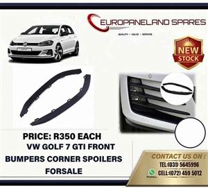 VW Golf 7 GTI Front Bumper Corner Spoilers for sale 