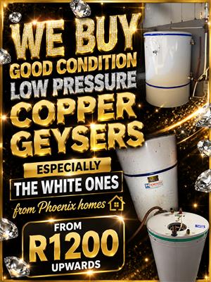 We will buy yourold copper geyser 