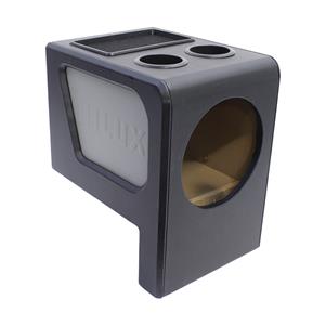 10″ Vinyl Single Subwoofer Enclosure with Cup Holders for Toyota Hilux Club Cab