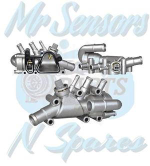 Thermostat With Housing Ford Fiesta Focus MK5 - ROUND PIPE ALLUM HSG (2 PIN)