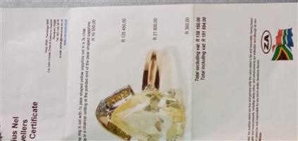Beautiful yellow sapphire ring !