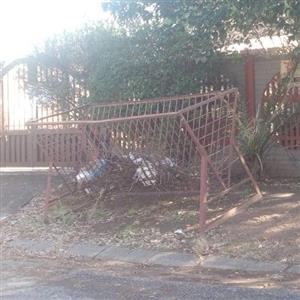 Steel garden skip