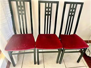 High back dining chair