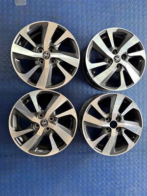 16 INCH TOYOTA YARIS ORIGINAL DESIGN RIM SET WITHOUT TYRES PRE- OWNED