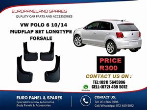 VW Polo 6 Hatchback (2010–2014) Long Type Mudflaps  for sale price