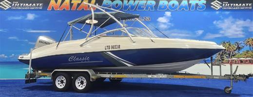 2011 CLASSIC 230 ON TRAILER 200 HP HONDA 4 STROKE FINANCE ARRANGED 