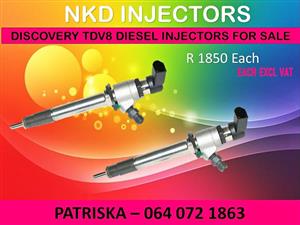 DIESEL INJECTORS NEW OR RECON FOR DISCOVERY TDV8 FOR SALE