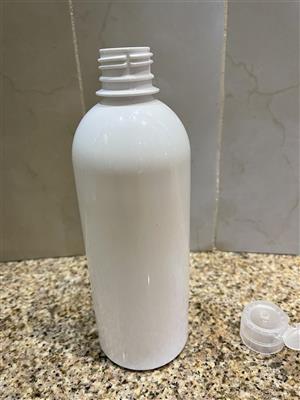 Plastic white bottles 500ml