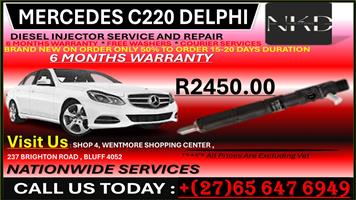 MERCEDES C220 DELPHI DIESEL INJECTORS