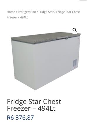 Used Fridge Star Chest Freezer 530L for sale. 
