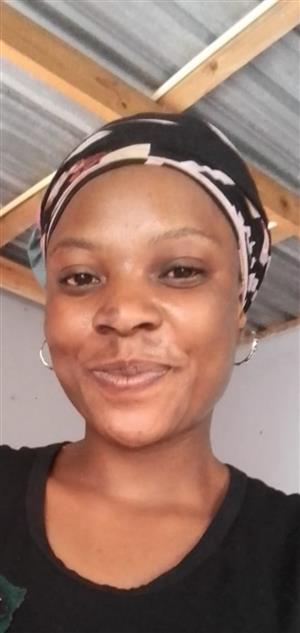 Available for full or part time work as domestic helper is Elizabeth Maluleke 