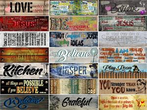 WOODEN WALL PLAQUES / SIGNS