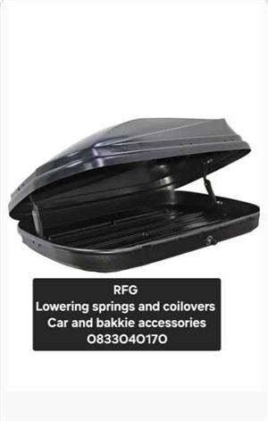 Gloss black or white roof boxes 480 litre