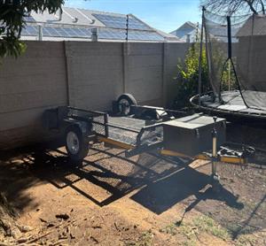 Yellow Rock Flat Deck Motor Cycle Trailer
