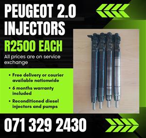 PEUGEOT 2.0 INJECTORS FOR SALE WITH WARRANTY 