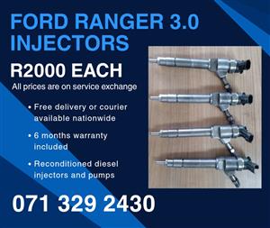 FORD RANGER 3.0 INJECTORS FOR SALE WITH WARRANTY 