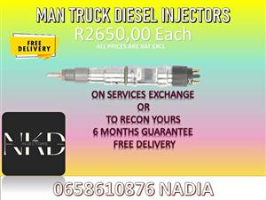 MAN TRUCK DIESEL INJECTORS FOR SALE WE ALSO RECON