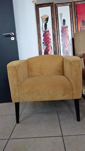 1 x Corduroy Occasional Chair