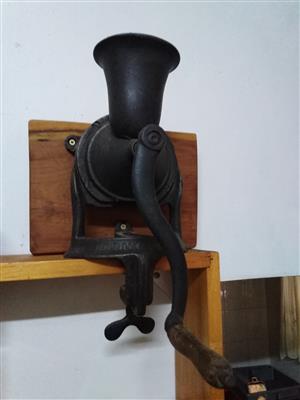 Love lock London antique coffee grinder