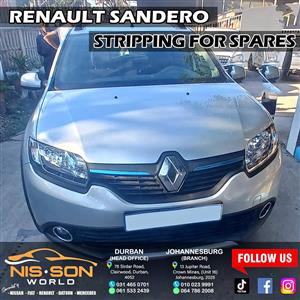 RENAULT SANDERO STRIPPING FOR SPARES