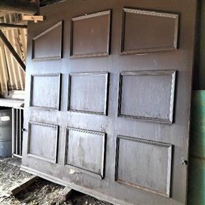 Garage Door Single Brown Wood For Sale!