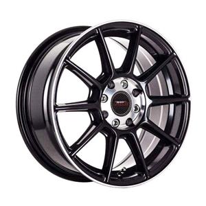 15″ A-Line Spree 4/100 & 4/108 Silk Black Alloy Wheels