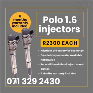 VW POLO 1.6 INJECTORS FOR SALE WITH WARRANTY