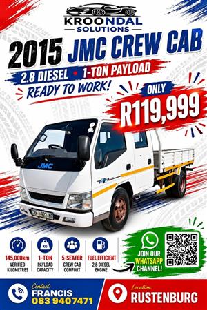 2015 JMC Crew Cab 2.8 Diesel 1 Ton Drop-side