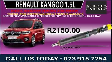 Renault Kangoo 1.5L Diesel Fuel Injectors 