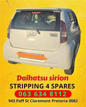 Daihatsu sirion stripping for spares