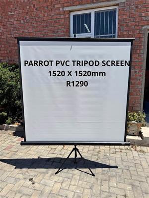 PARROT PVC TRIPOD PROJECTOR SCREEN MODEL : SC0165
