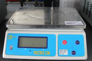 ELECTRONIC MICRO CW30KG RECHARGERBLE SCALE NO P/CABLE S064837A