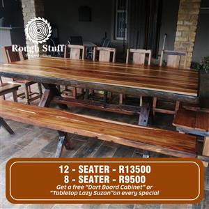 12-seater dining room suites or an 8-seater 