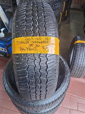 Set of 4x Dunlop Grantrek AT30 ..As NEW