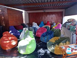 Beanbags/ mini fat-sacks/ floor cushions