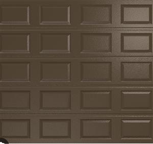 Alu-zinc 5.m x 2.1m garage door Sectional bronze block pattern 