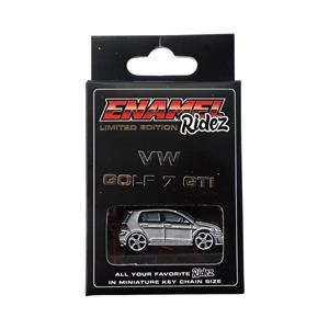 VW Golf 7 GTI Grey - Die-Cast Enamel Keychain