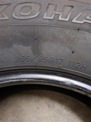 265 65 17 Yokohama Geolandar G902