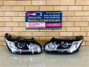 Range Rover Sport (chrome) L494 left and right side xenon headlights 